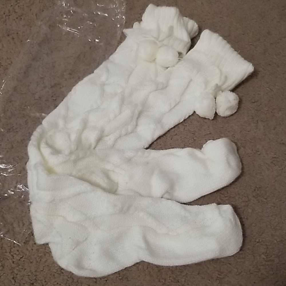Thigh high knit socks